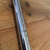 Vintage coffee table in chrome and smoked glass 70s