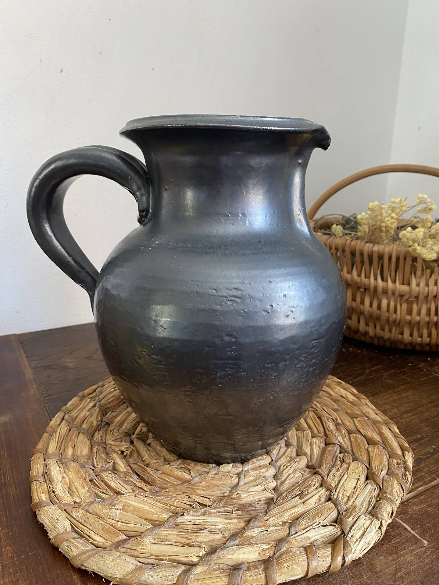Large ceramic pitcher, Jean Marais