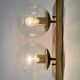 Midcentury brass wall or ceiling lamp by Kamenicky Senov, 1970s