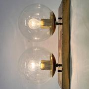 Midcentury brass wall or ceiling lamp by Kamenicky Senov, 1970s