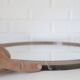 Vintage 1970s Round Wall Mirror / Attributed To Allibert / Space Age Bathroom Mirror