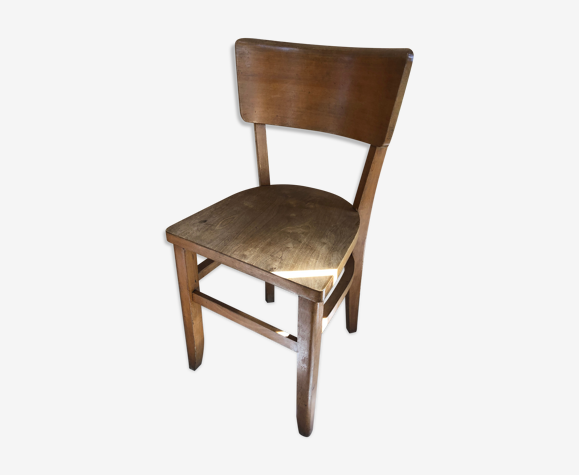 Ancienne chaise bistrot bois années 70 vintage | Selency