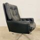 VINTAGE DANISH MID-CENTURY SVEND SKIPPER SWIVEL CHAIR IN BLACK LEATHER