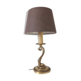 Classic bronze dolphin lamp" Louis XV style