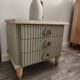 Sage green side table/nightstand