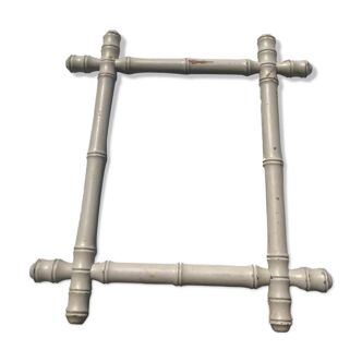 Miroir bois blanc bambou