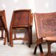 Set of 4 Angel’s Pazmino folding chairs, 1960’s
