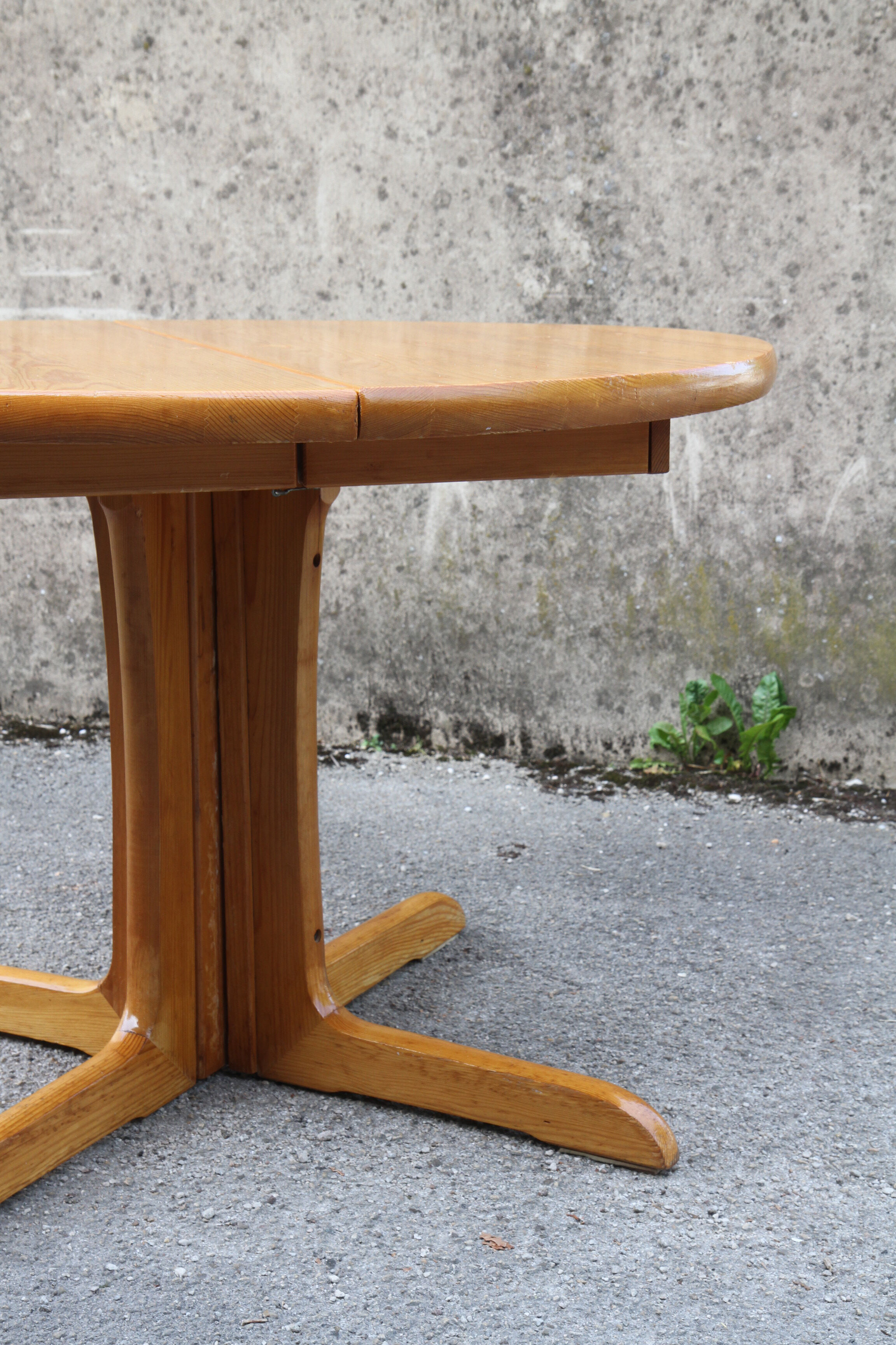 200cm pine expandable dining table