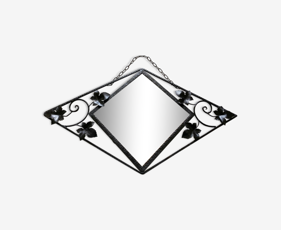 Miroir Art déco en fer forgé