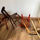 Set of 4 mismatched chairs