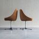 Set of 2 mid-century modern cocktail chairs