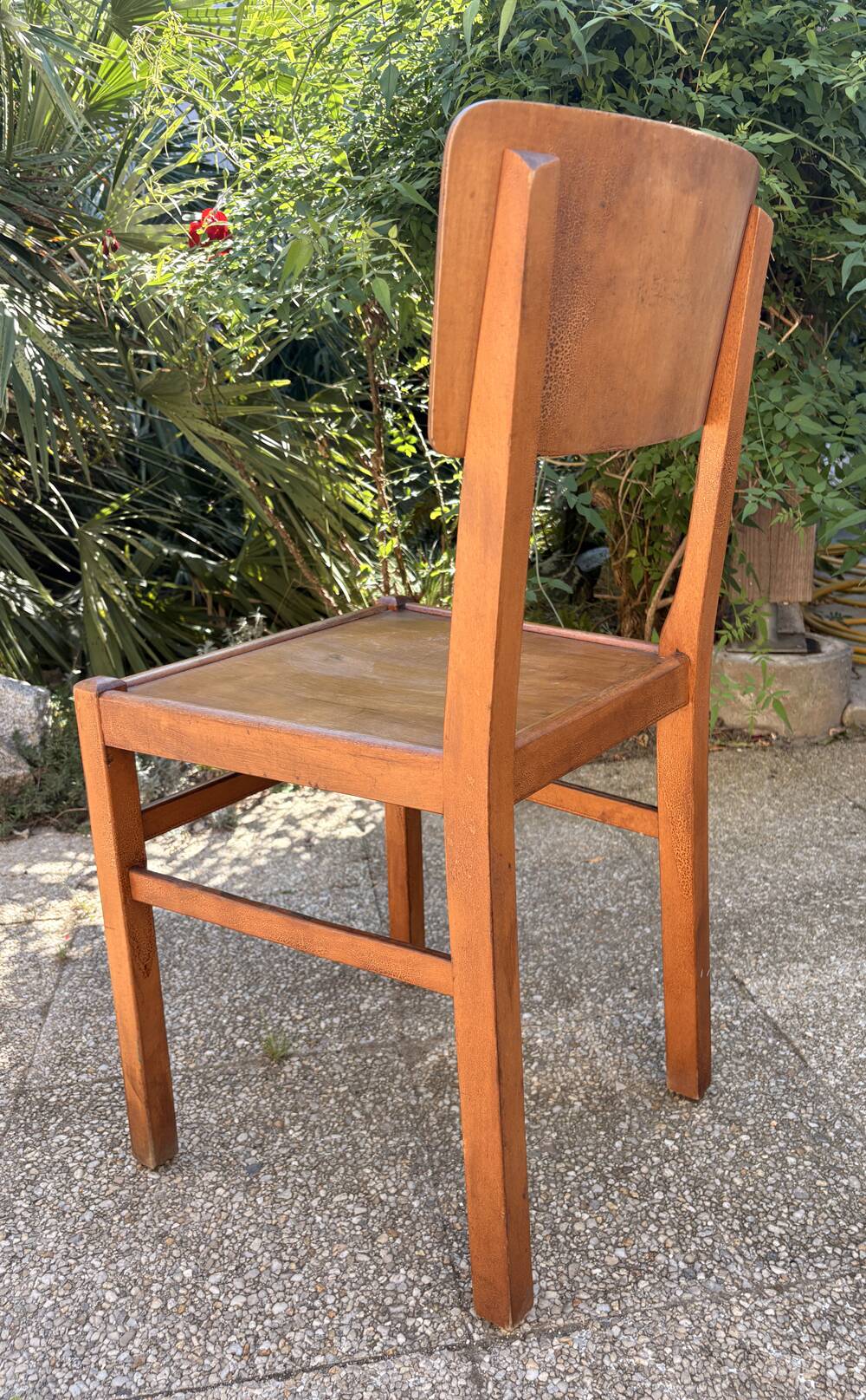 Set of 10 indestructible vintage bistro chairs signed ELF, 1950s.