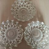 Vintage glass ashtrays