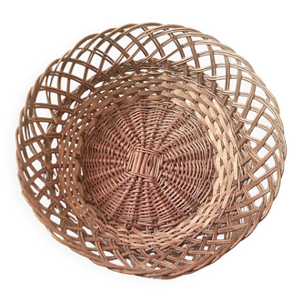 Old rattan basket early 20th century