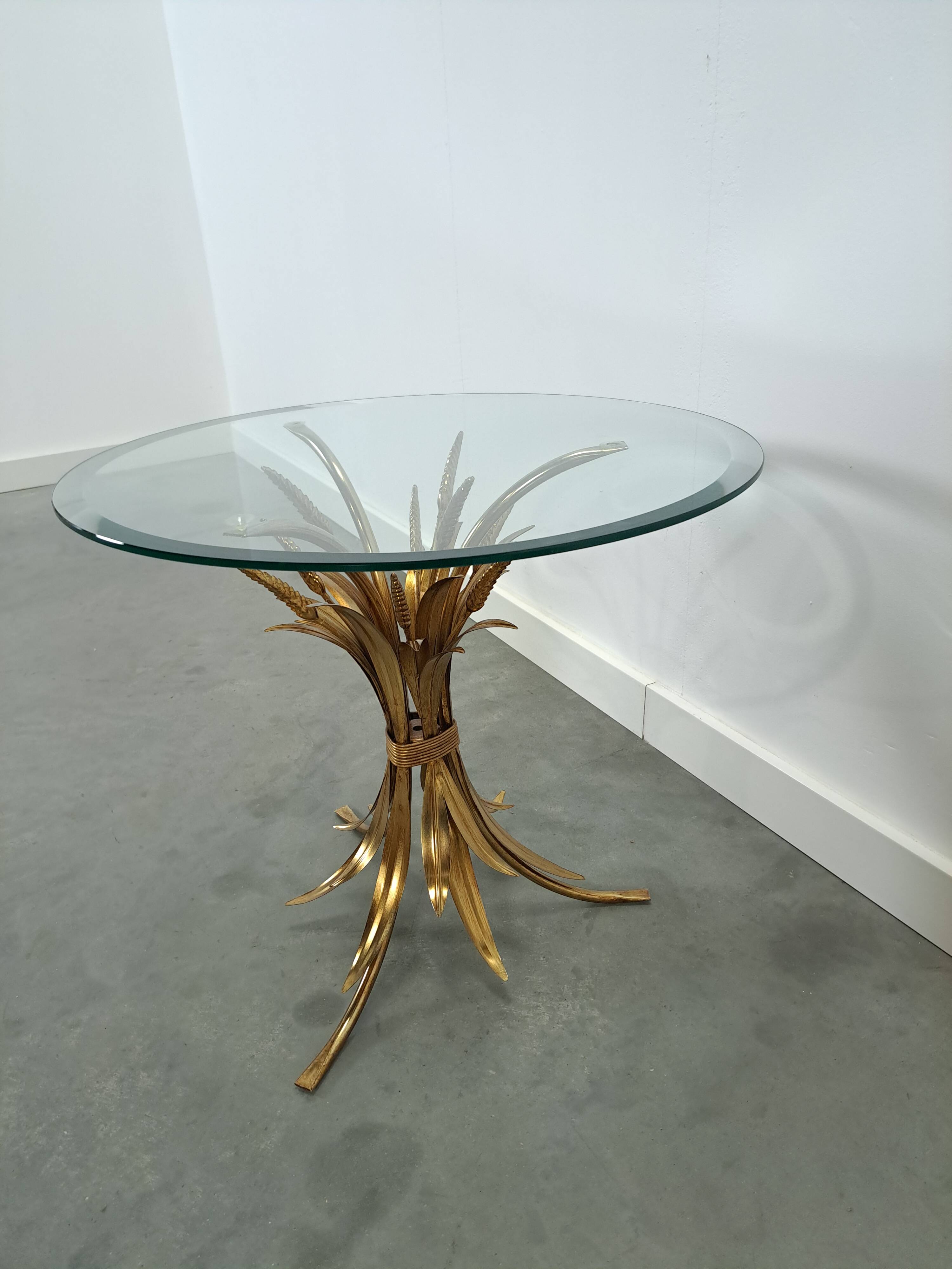 Table à maïs ronde coréenne Hans Kögl avec lame de glaçage