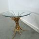 Table à maïs ronde coréenne Hans Kögl avec lame de glaçage