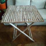 Bamboo folding table