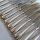 12 sfam dessert knives silver metal 21 cm