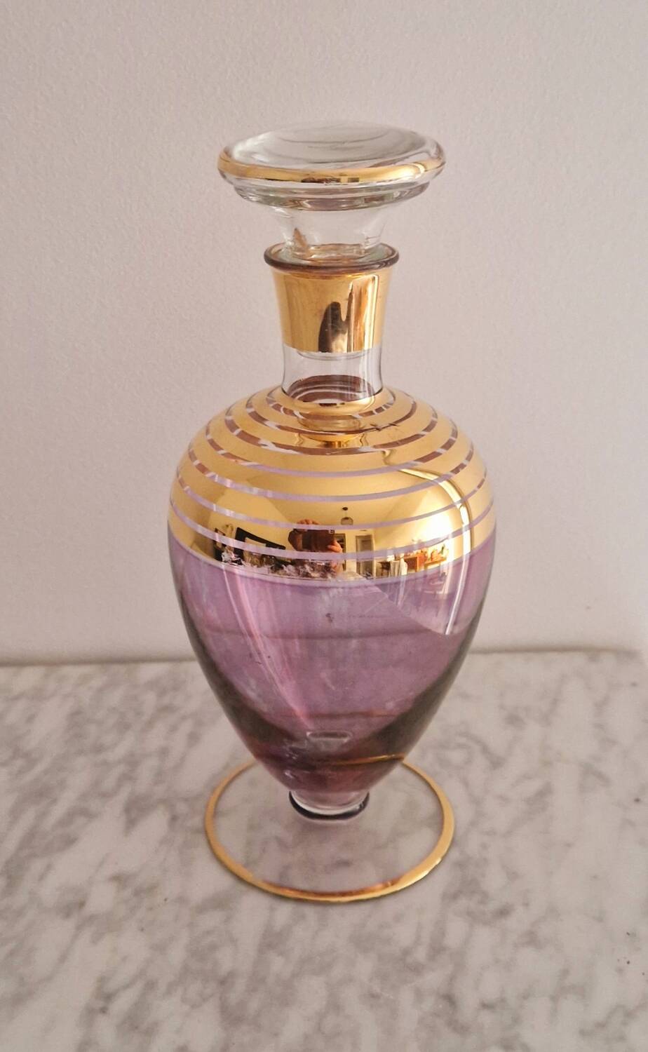 Carafe à liqueur verre soufflé