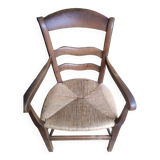 Old country armchair with its original mulch