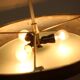 Large Art Deco Copper UFO Hanging Lamp, Czechoslovakia, 1930s