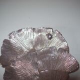 Empty pocket in silver metal