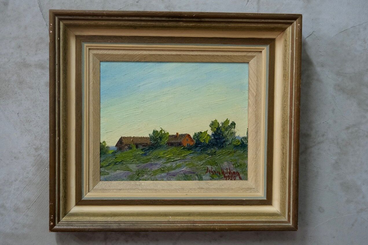 Johan Hilding Hägleby (1900-1981), Swedish Modern Painting, 1950, Oil on Canvas, Framed