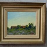 Johan Hilding Hägleby (1900-1981), Swedish Modern Painting, 1950, Oil on Canvas, Framed