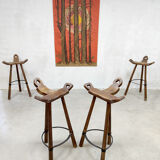 Tripod vintage brutalist spanish barstools