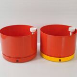 Pair of Round planters by Nena Balsari for Vastill 1970