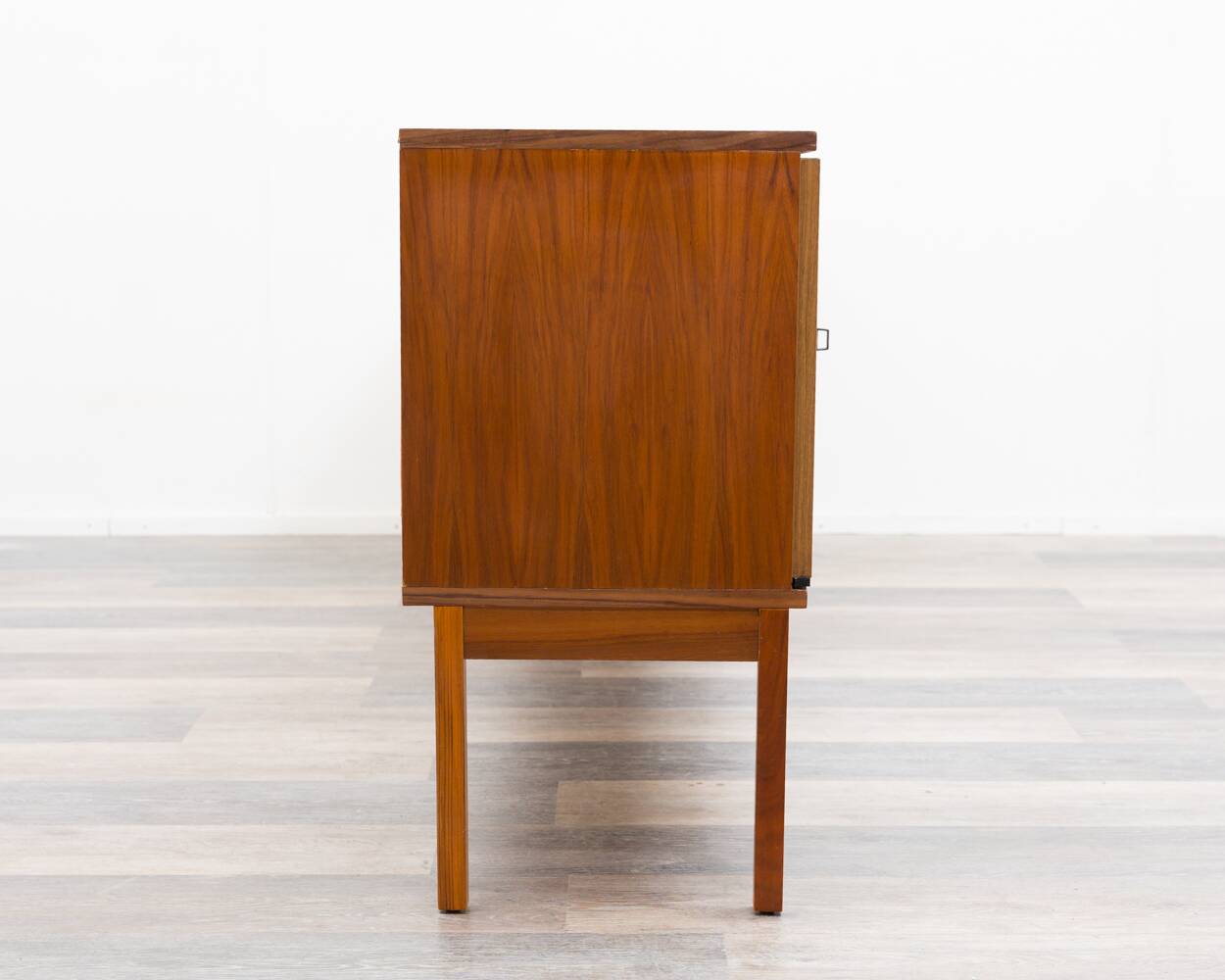 1960s walnut enfilade, sleek design, restored.