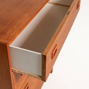 Commode en teck scandinave avec serrures