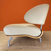 Italian white leather design surfing sofa / Frighetto bench