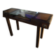 Console table / Display cabinet in exotic wood and glass – Colonial Style