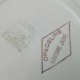 Set of vintage dessert plates of salt pans