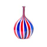 Murano vase in multicoloured blown glass, Italy 1970
