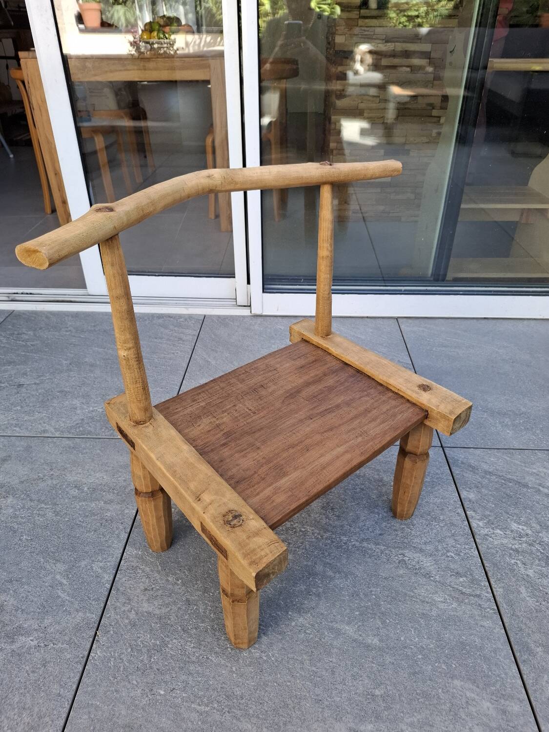 African Brutalist Chair