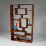 Post-modern walnut library - 1970s
