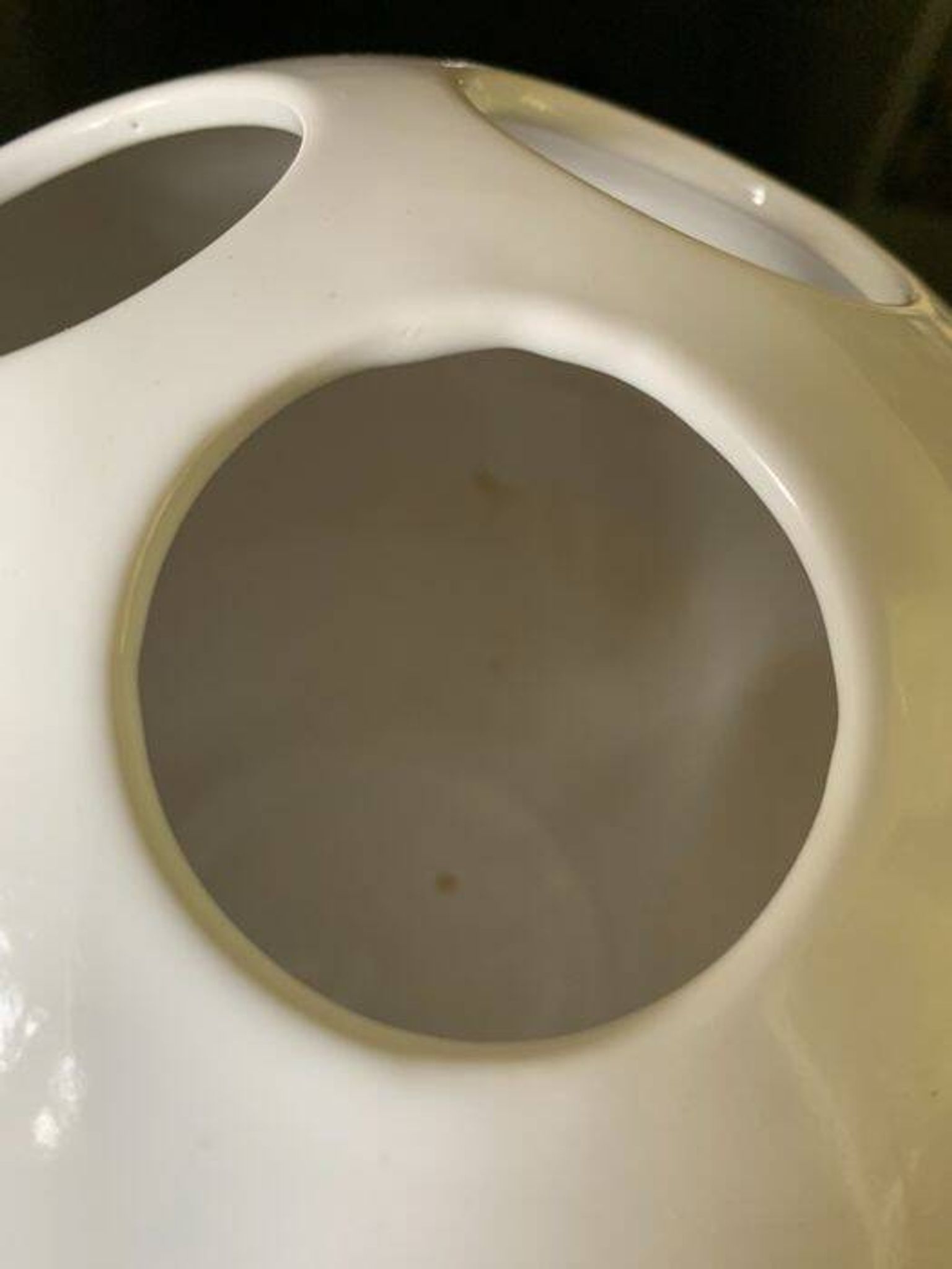 Spherical Vase • Bowling • Vitreous Porcelain • Enzo Bioli • Il Picchio • 1970