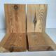 Paire de serre-livres scandinaves en bois