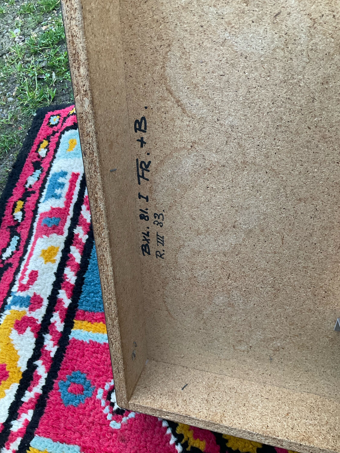 Vintage coffee table in stainless steel and black lacquered wood.