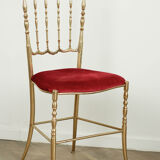 Chiavari brass chair