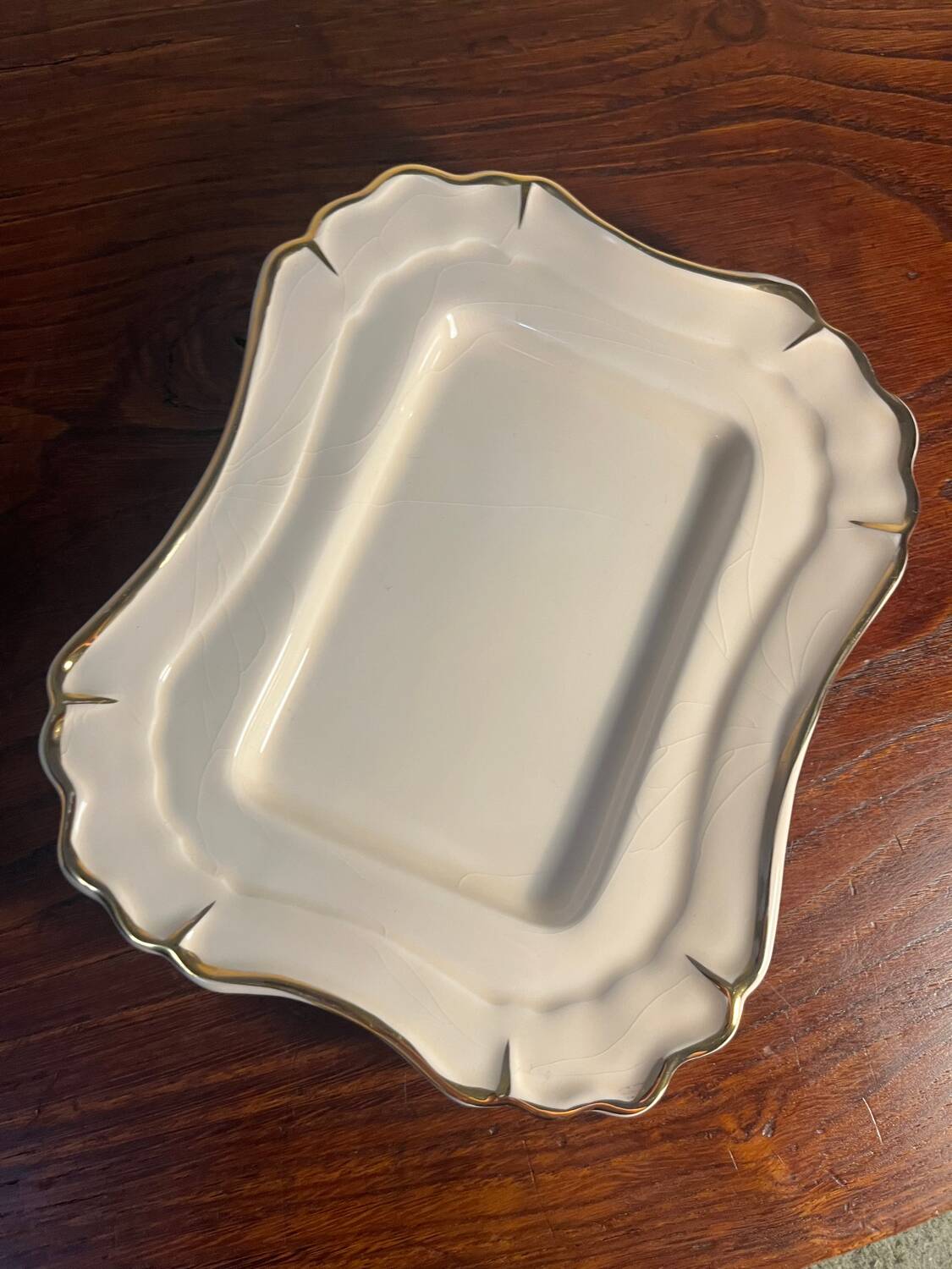 Bruno Evrard France crackle porcelain butter dish