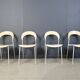 Vintage dining chairs by Calligaris, 1980s - set of 4