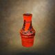 Scheurich Fat Lava vase in red and brown – Model 209-18 – 1970s