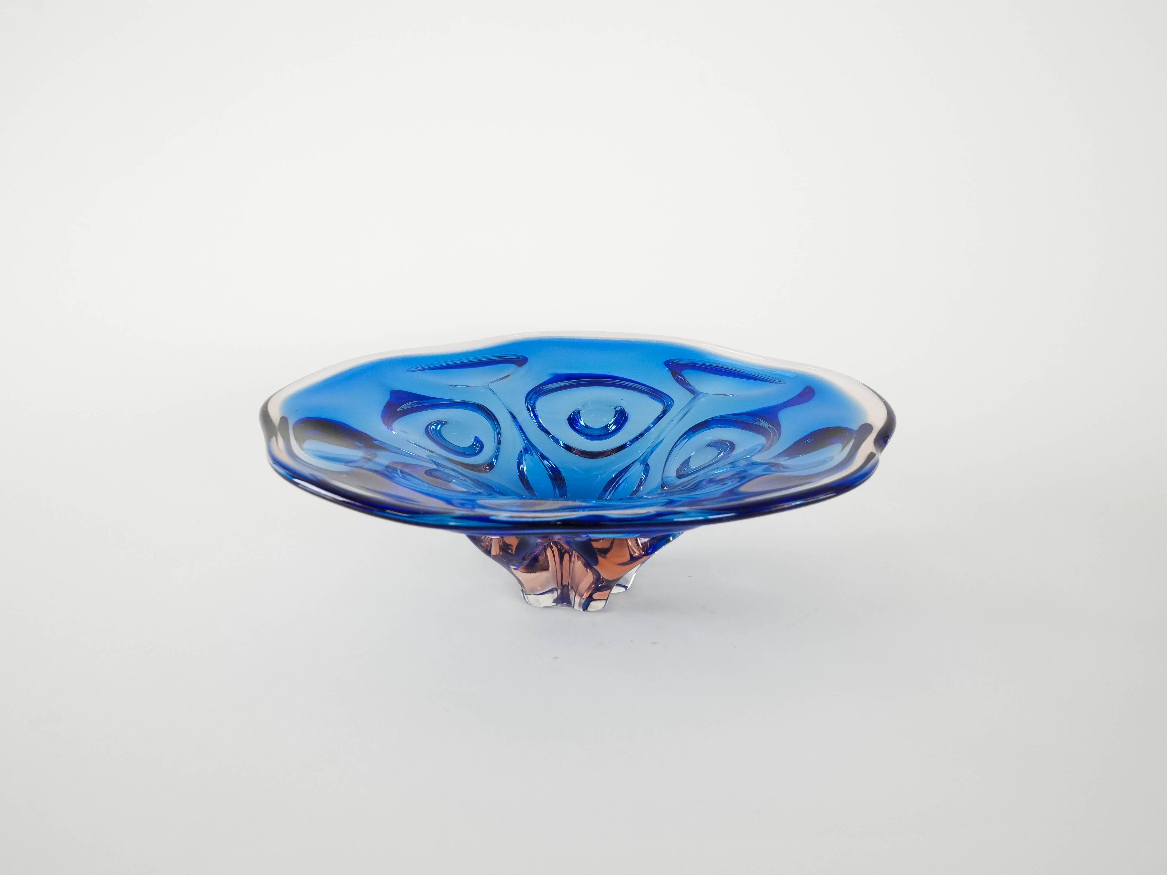 Cobalt bowl, Danish design, 1970s, made in Denmark