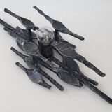 Brutalist wall lamp 1970 vintage