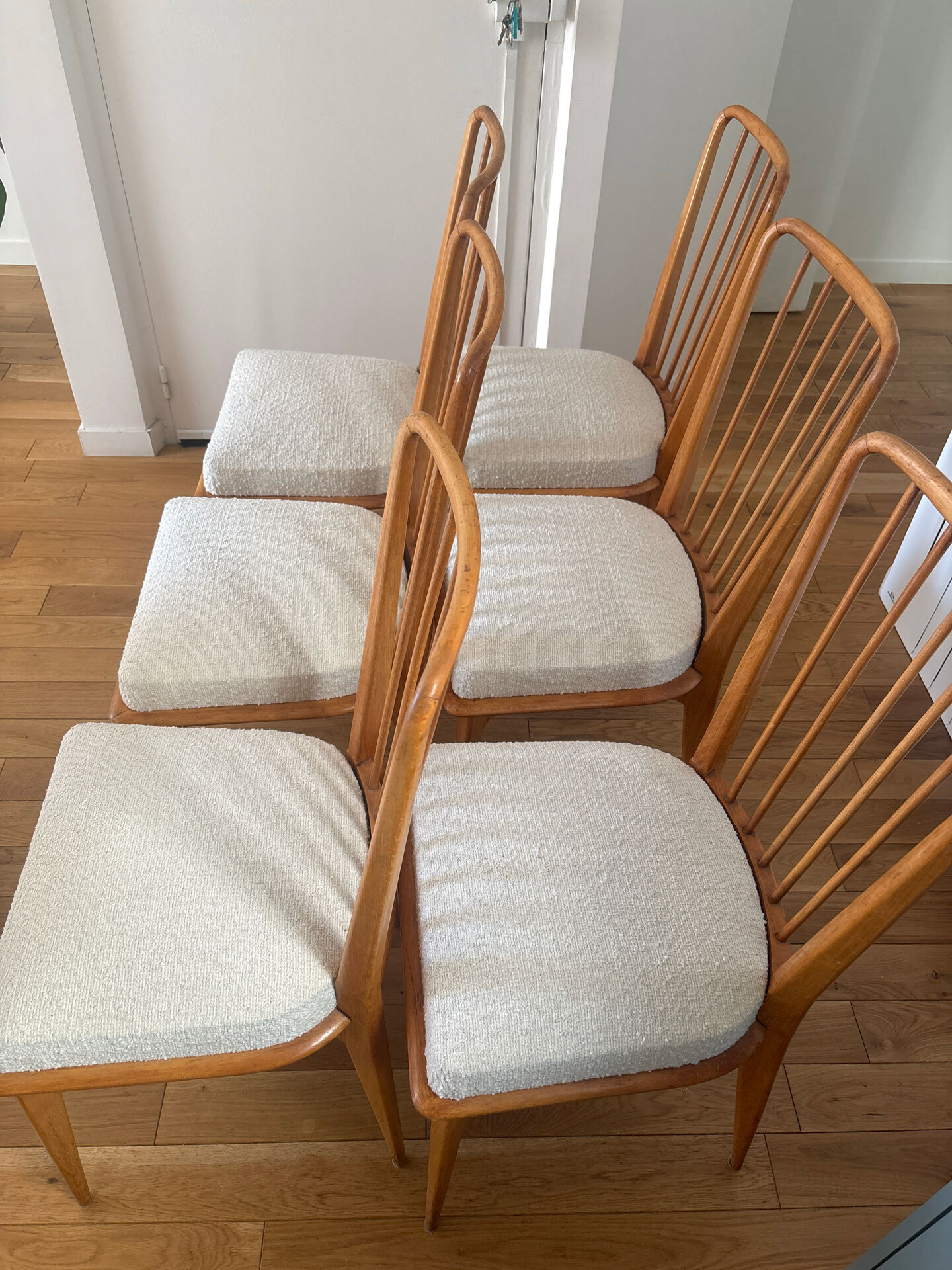 Set of 6 Charles Ramos dining chairs