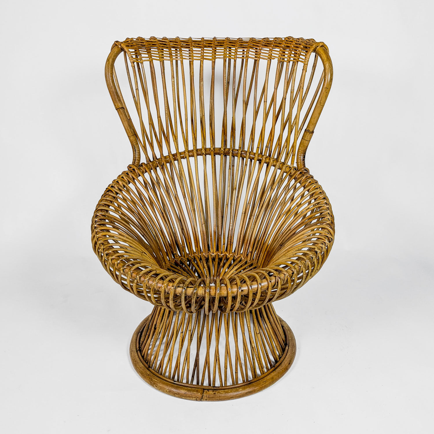 Margherita armchair and its ottoman, by Franco Albini, 1951