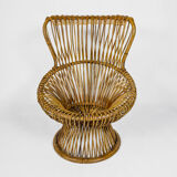 Fauteuil Margherita et son ottoman, par Franco Albini, 1951